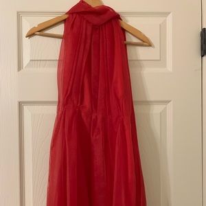 ZARA Pink Organza Mini Dress